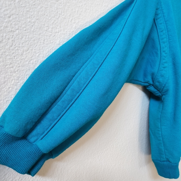 Vintage, 90s, Nike Full Zip Sweatshirt Jacket in Teal - Picture 5 of 10